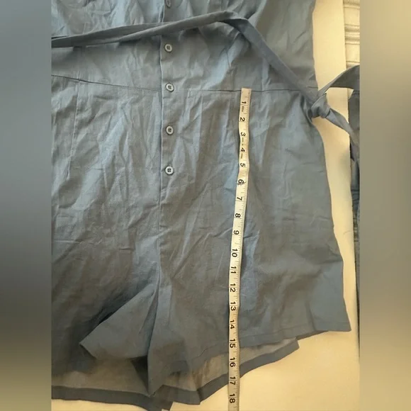 torrid X Betty & Veronica Chambray SpreadCollar Retro Button Front Romper NWT 18 - Picture 15 of 16